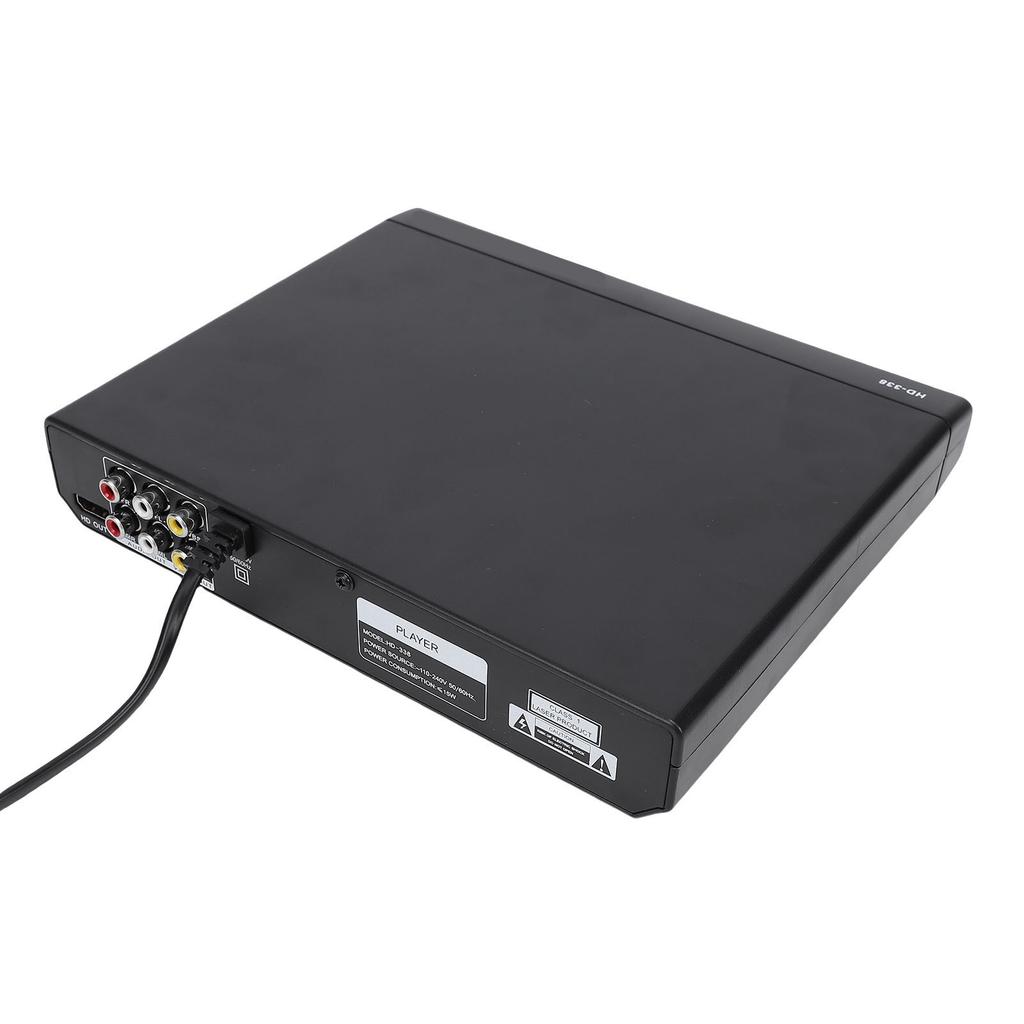 DVD Player HD Multimedia Interface 1080P Small Home Stereo CD Player for TV with USB 6.5mm MP3 Playback Remote Control