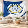 Arazzo da Parete Leeds United, Appeso a Parete in Tessuto Morbido, Sfondo Decorativo per Camera da Letto, Arte da Parete per la Casa