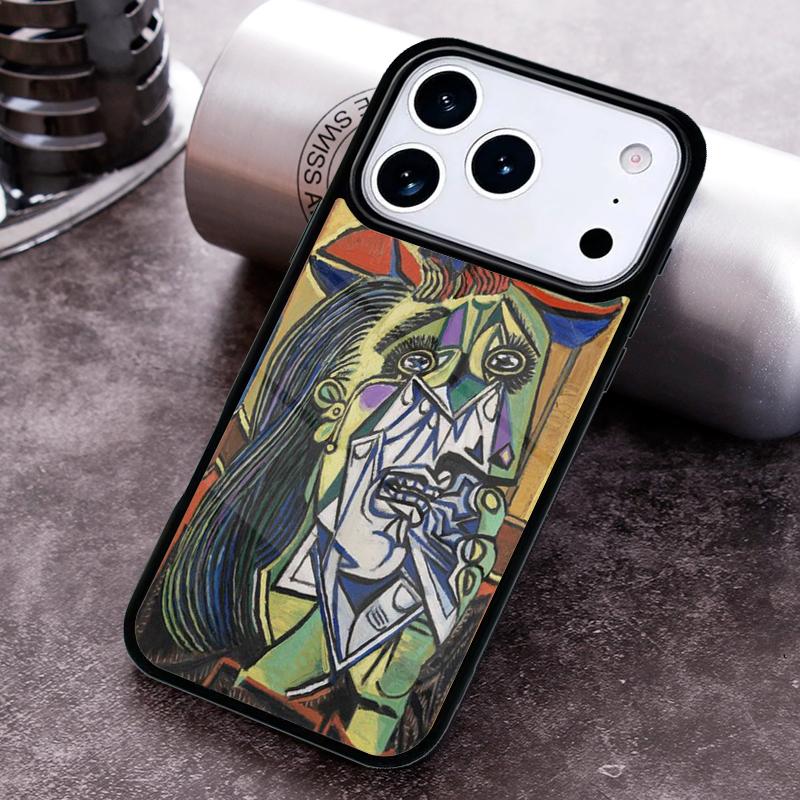 Picasso Abstrakte Kunst Malerei Handyhülle für iPhone 17 16 15 Pro Max Air 14 13 12 11 Plus Stoßfeste Capa Hülle
