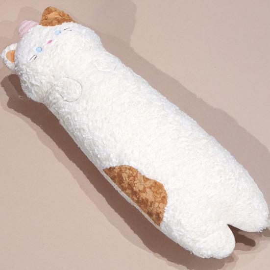 Lang Knuffelkussen Schattig Varken Capibara Knuffelkussen Pluizig Kattenkussen Pluche Speelgoed voor Zijslapen en Zitten Jongens Meisjes Kerstcadeau