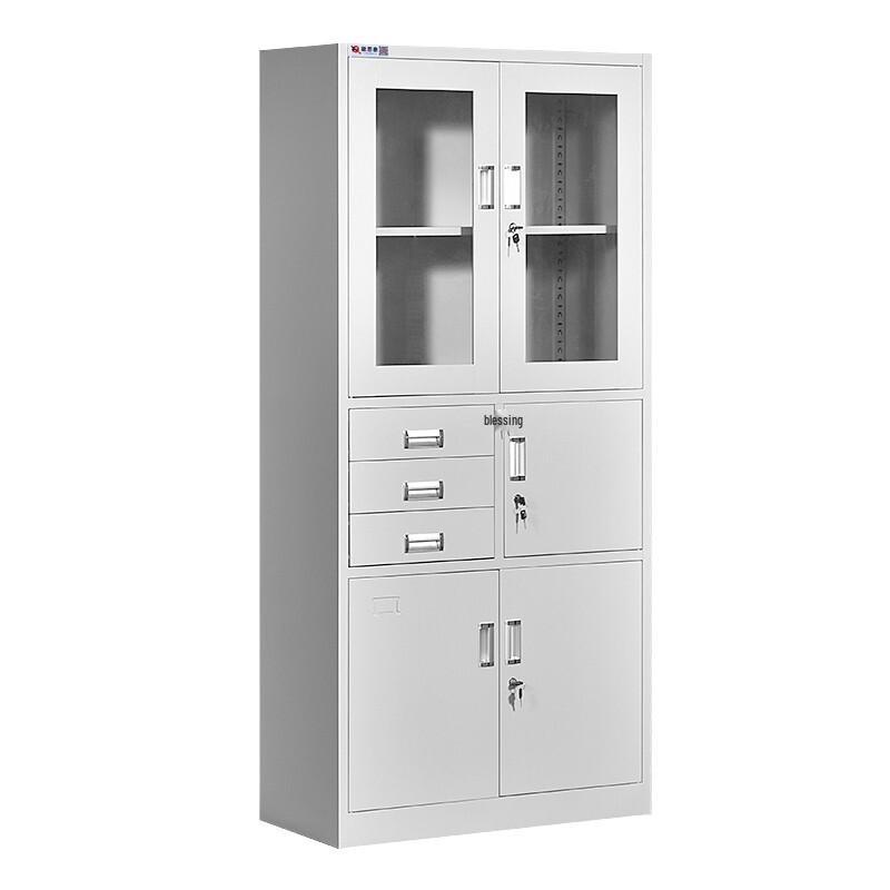 Office Steel Double-Door File Cabinet with Lock