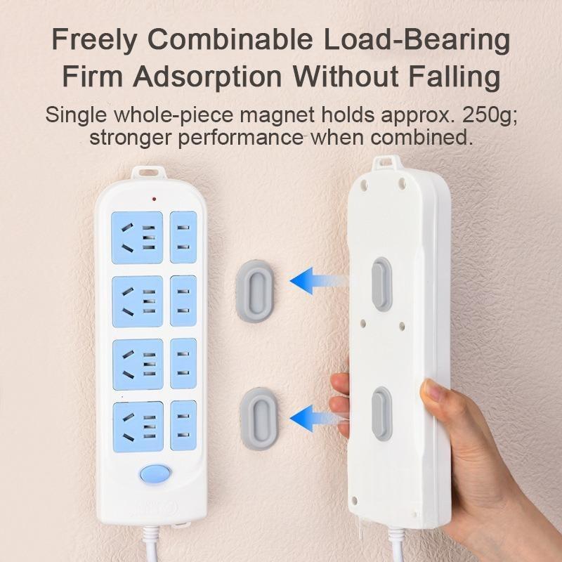 6 Pack Magnetic Wall Mount Remote Control Holder, Practical Remote Holder For Household Tv Appliance Storage Organizer JYSNJ04