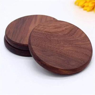 1 ADET Masif Ceviz Ağacı Bardak Altlığı Yuvarlak Kayın Ahşap Fincan Altlığı Dayanıklı Isıya Dayanıklı Çay Kahve Ahşap Fincan Altlığı Sofra Altlığı 8.8cm/3.46in