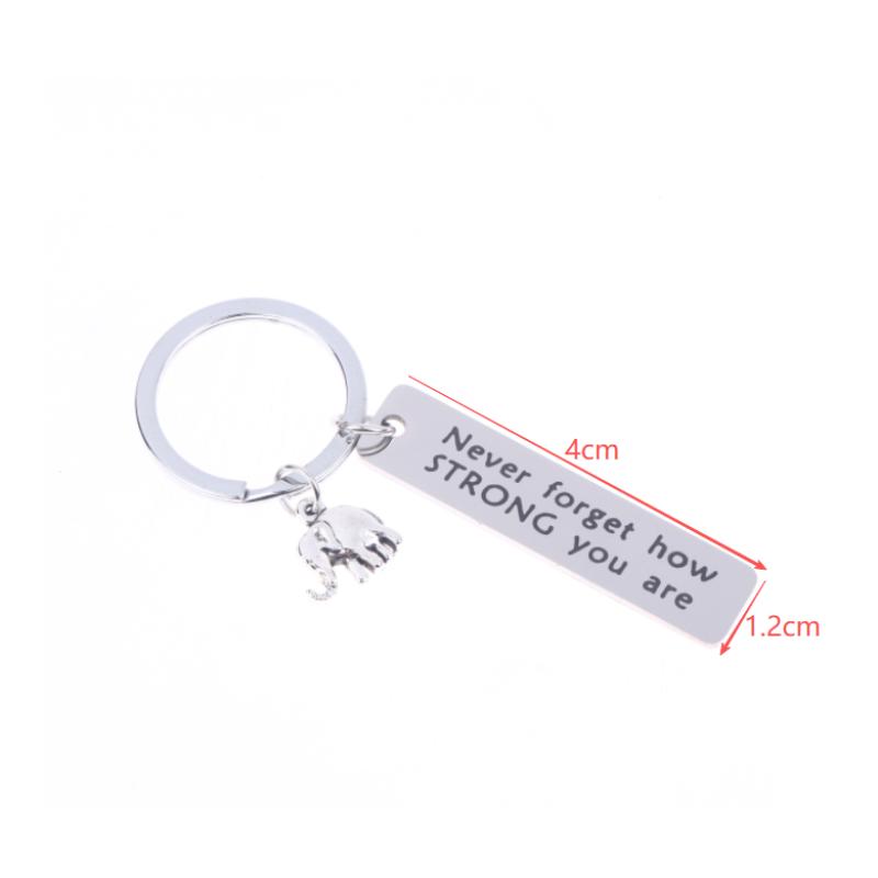 1/5 Buc. Breloc Elefant din Oțel Inoxidabil cu Energie Pozitivă Inspirațională Pentru Bărbați, Pandantiv Decorativ pentru Mașină, Rucsac