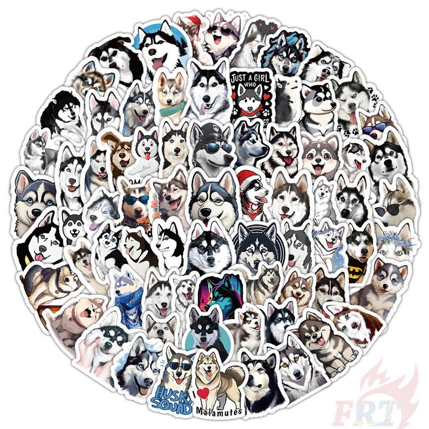 100Pcs/Set Husky Mini Pets Dogs Stickers DIY Fashion Decals Stickers
