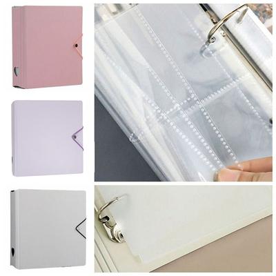 A4 Großformat Kpop Binder Fotokartenhalter mit Trennblatt 25 Stück Innenseiten Hüllen Idol Bild Sammelalbum Fotoalbum
