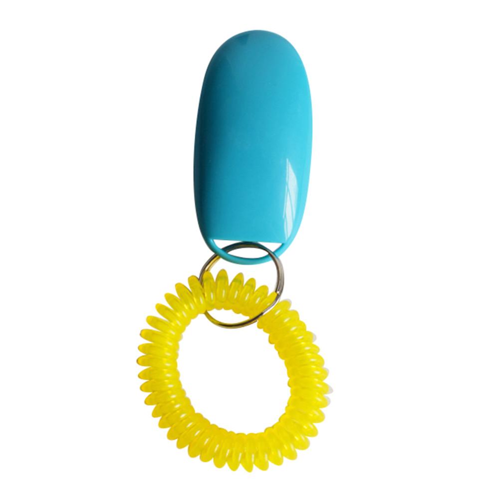 

Portable Dog Button Clicker Sound Trainer Pet Training Tool Wrist Band Accessory