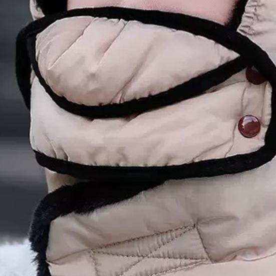 Riding Headgear Thermal Hat with Detachable Scarf Zipper Design Windproof Glasses Skiing Riding Winter Hat