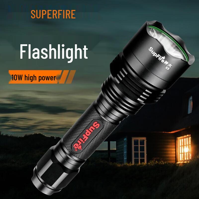 Supfire High-Power Rechargeable LED Flashlight