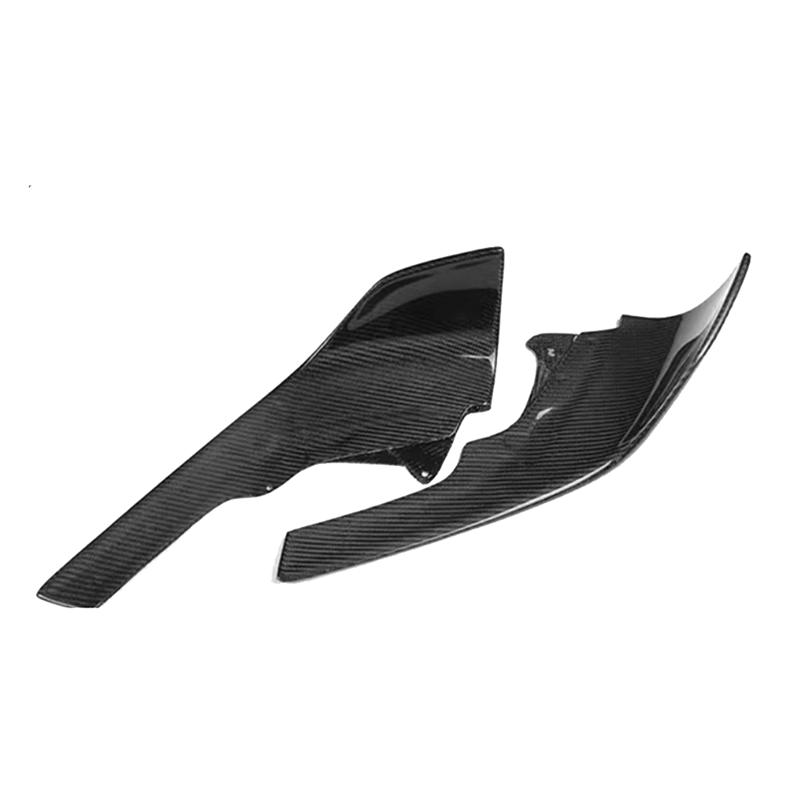 Car Diffuser Splitter Front Bumper Lip Carbon Fiber Spoiler Corner Guard For BMW M2 F87 2016- Carbon Fiber Pattern