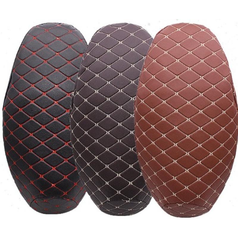 Motorcycle Seat Cushion Cover 3D Mesh Waterproof Seat Cushion Protector Protection Breathable Anti-Skid PU Leather for Scooter