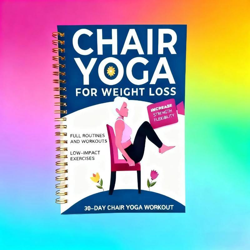 30 Day Chair Yoga Guide Muscle Strength Flexibility Beginner Seated Workout Book For Seniors & Adults