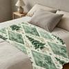 Soft Warm Flannel Fleece Blanket Christmas & Halloween Snowflake Pattern, Breathable Cozy Throw for Living Room, Bedroom, Couch, Office