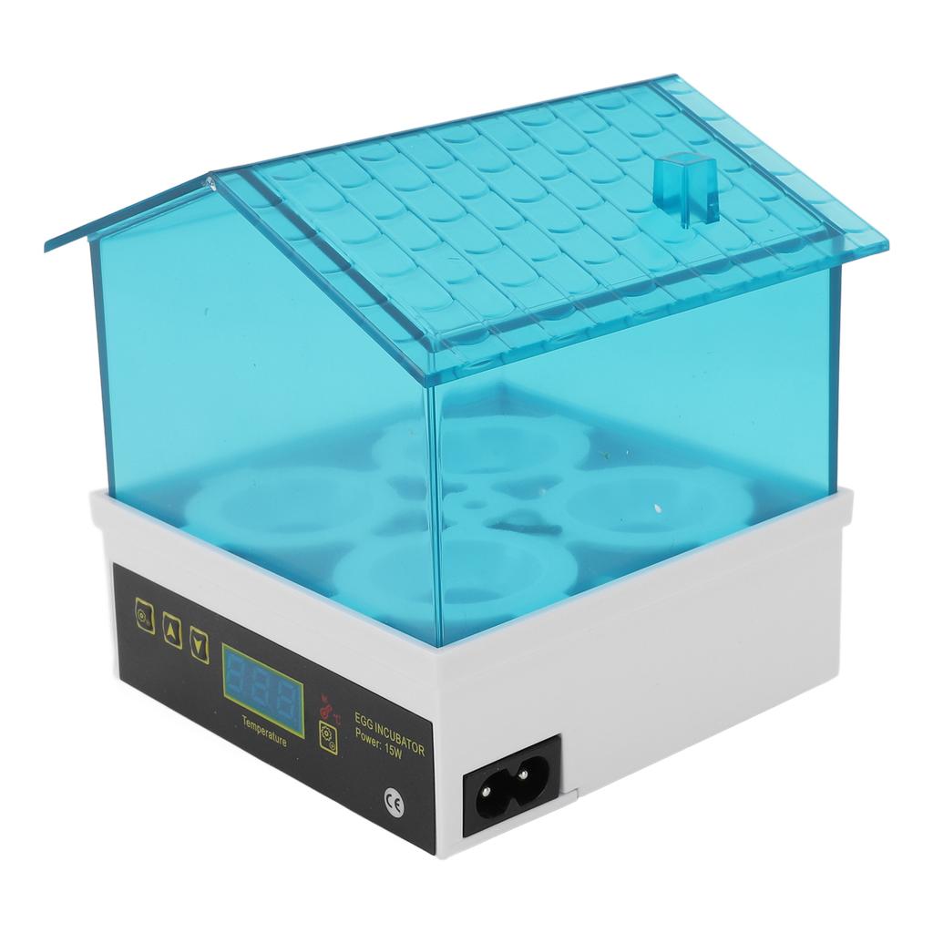 Small Egg Incubator 4 Egg Slots Adjustable Temperature Humidity Portable Automatic Hatching Egg Incu