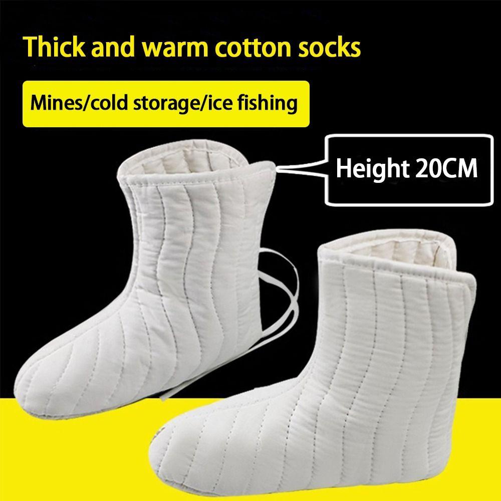 Mid Tube Thickened Cotton Socks With Laces Sleep Socks Labor Protection Sock  Winter Season
