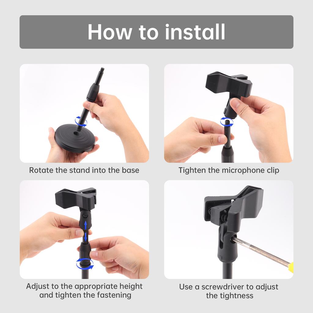 Adjustable Desktop Support Stand Universal Desktop Sound Device Holding Bracket For Daily Placement Use