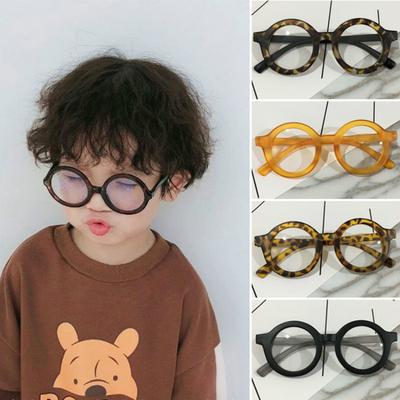 1Pcs/2Pcs Round Kids Glasses Children's Glasses Girls Boys Children's Transprent Frame Baby Gift Safety Sunglases  2-12