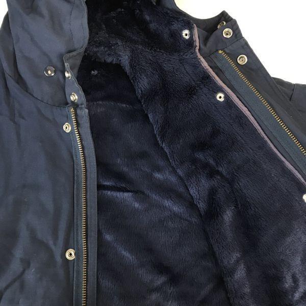 HOUSTON USAF Parka Coat Mods Coat Outer Jacket Men's L Navy(USED)