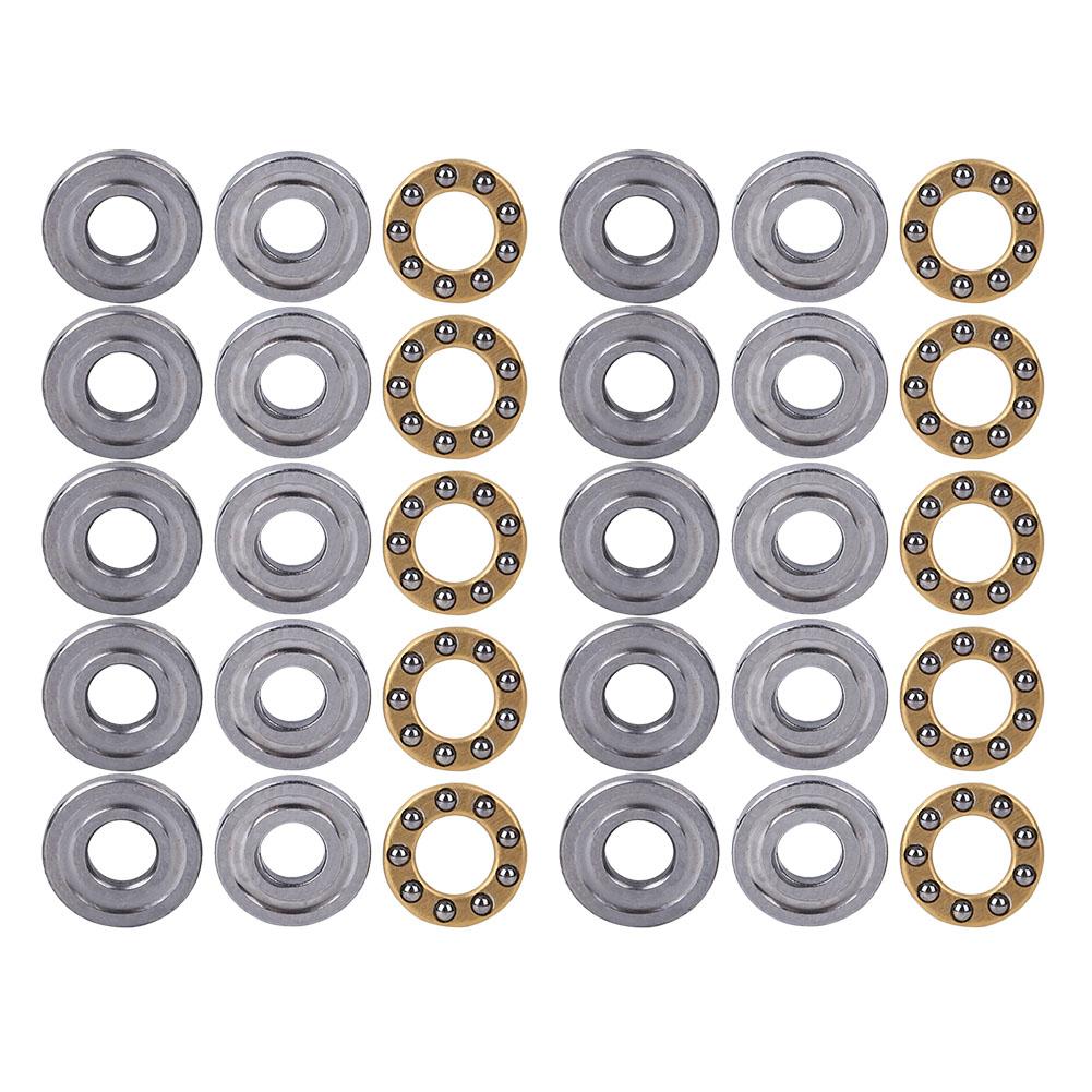 

10pcs Thrust Ball Bearing Miniature High Precision Flat Steel Bearings Set