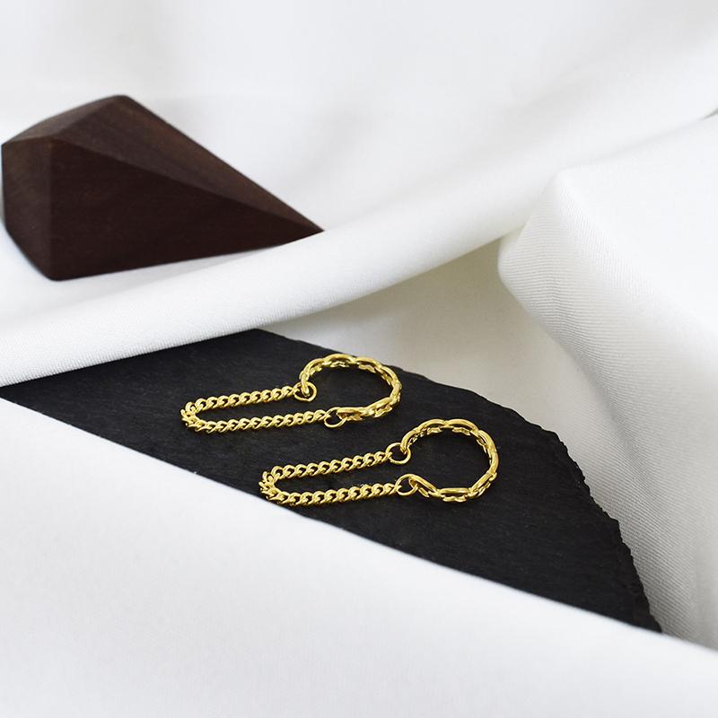 Fashionable Punk Hollow Out Long Tassel Ear Bone Clip For Men And Women Creative And Cool Daily Minimalist Style Jewelry Gift