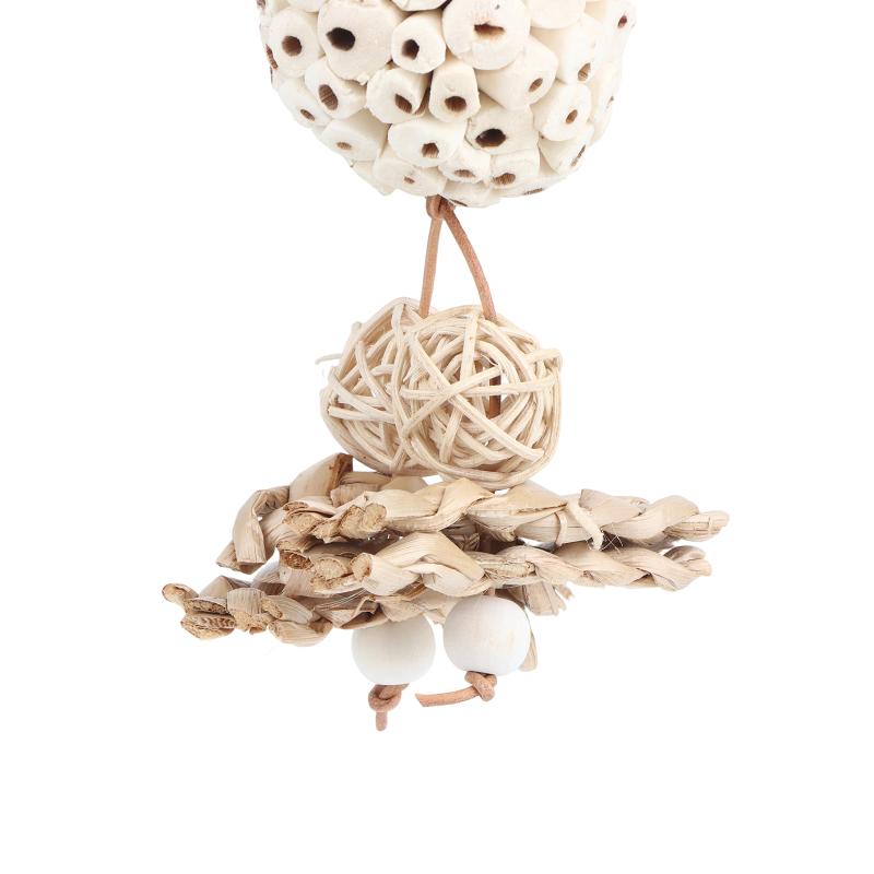 Funny Parrot Tongcao Ball Bird Chewing Toy Bird Supplies Parrot Relief Decompression Puzzle Toy Rattan Ball Molar Bite Toys
