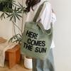 Mesh Tote Bag Women Summer Beach Handbag with Bold Lettering Casual Everyday Shopping Bag