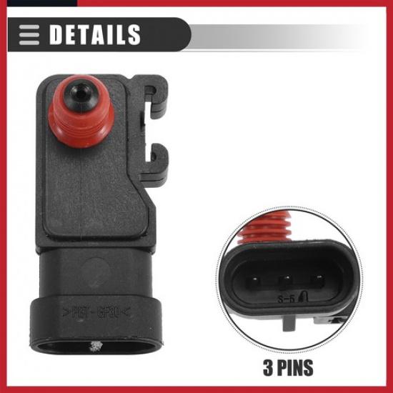 MAP Manifold Air Pressure Sensor for Chevrolet Cavalier 2.2L Plastic No.16212460