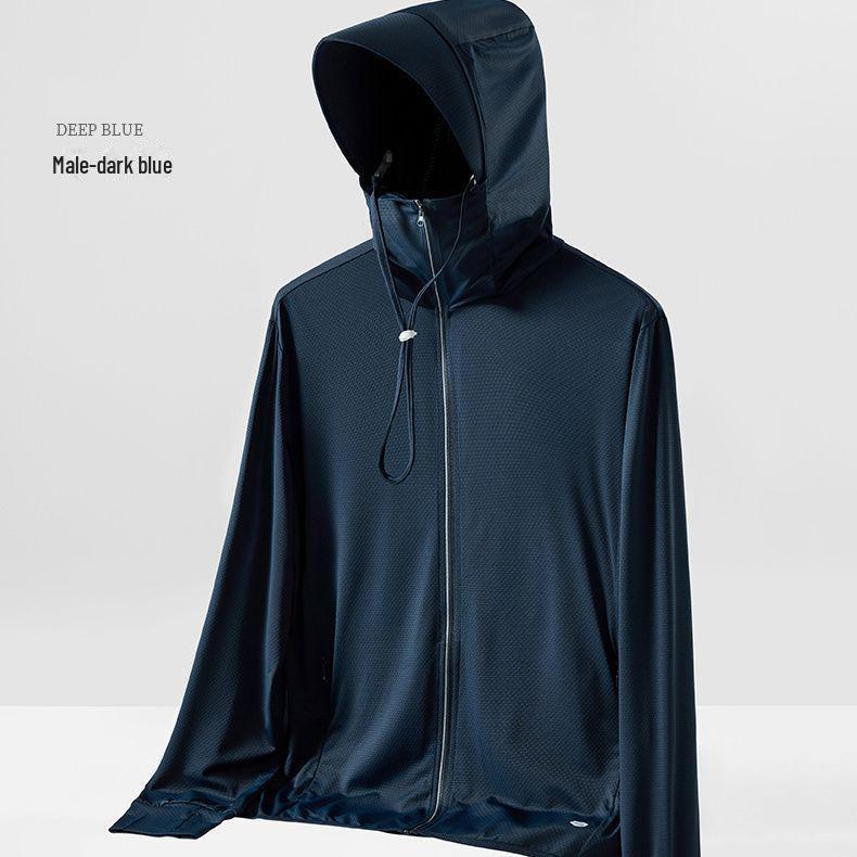 Unisex UPF50+ Ice Silk Sun Protection Jacket - Anti-UV, Lightweight, Breathable, Perfect for Fishing and Outdoor Activities