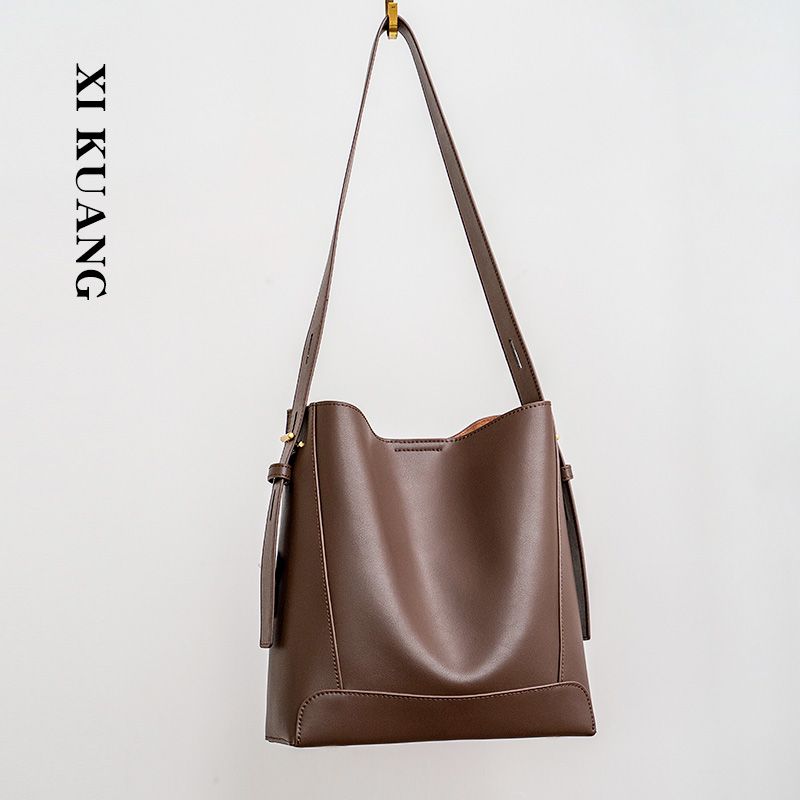 

Fall and Winter One Shoulder Fancy Easiest for Match Cowhide Bucket Bag