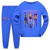 Children's Fashion Suit Skirt Round Neck Long Sleeve Top Pants