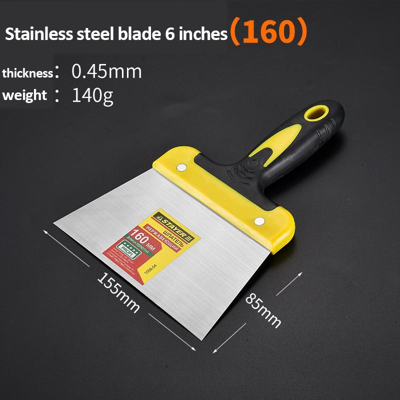 

Шпатель из нержавеющей стали для шпатлевки Гладкий шпатель для гипсокартона Гибкий шпатель Отделка краской Шпаклевка Строительные инструменты Инструменты для штукатурки стен