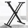 Portable X Style Keyboard Stand Double Braced Music Electric Organ Holder Adjustable Height