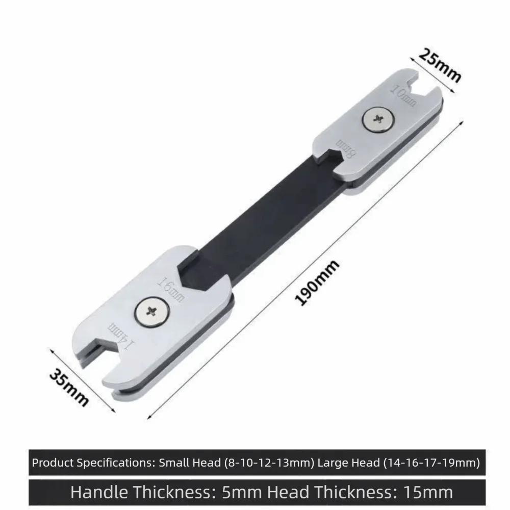 

Portable 8in1 Wrench 360° Rotation Dual-use Installation Repair Quick Wrench Adjustable Wrench for Motorcycle Auto Repair