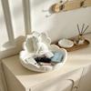 Lotus Shape Trinket Dish Resin Material Desktop Organizer Cat Figurine Holder  Vanity Table Decor