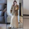 Women's Chiffon Elastic High Waist Pleated A-Line Flared Maxi Skirts Summer Flowy Boho Maxi Long Skirt Skort Comfy Relaxed Beach Vacation Clothes