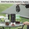 Portable Coffee Mill Coffee Grinder Rechargeable Grinding Machine Plastic Texture Suitable for Convenient Outdoor Use