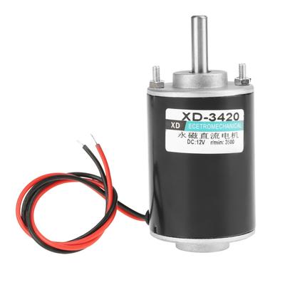 XD‑3420 30W Permanent Magnet DC Motor High Speed CW CCW(12V 3500RPM)