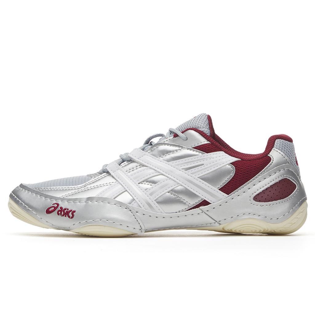 ASICS Hypersync Breathable Coverage Lightweight Low top Casual Shoes Unisex Vintage Silver Red 1203A879-020