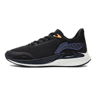 Bequeme Vielseitige Renn Dämpfung Rutschfest Abriebfest Atmungsaktiv Low-Top Laufschuhe Damen Sneaker Schwarz ARMR018-1