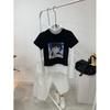 C S In The Room Bao prInTIng Crop ShorT Sleeve T ShirT 2Color