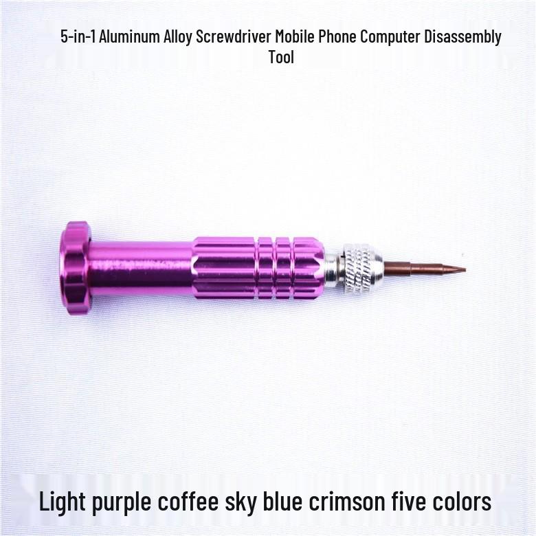 Five-in-One Aluminum Alloy Screwdriver Multi-functional Tablet and Mobile Phone Disassembly Tool Set
