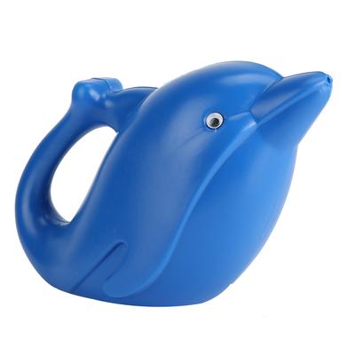 1200ml Outdoor Kids Plastic Cartoon Animal Watering Can Beach Toy Gardening Sprinkle PotBlue