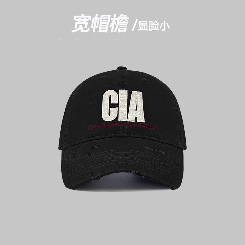 

Broken letter baseball cap female street versatile face small cap couple travel shade leisure Adjustable