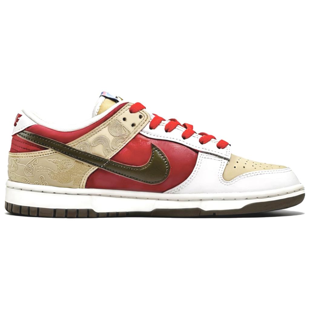 Nike Dunk Red Sky Cloud Muster, Sechsundzwanzig, Jahr des Pferdes Limited CNY Abriebfeste Low-Top Skateboard-Schuhe Herren IQ1118-220(Team1794-)
