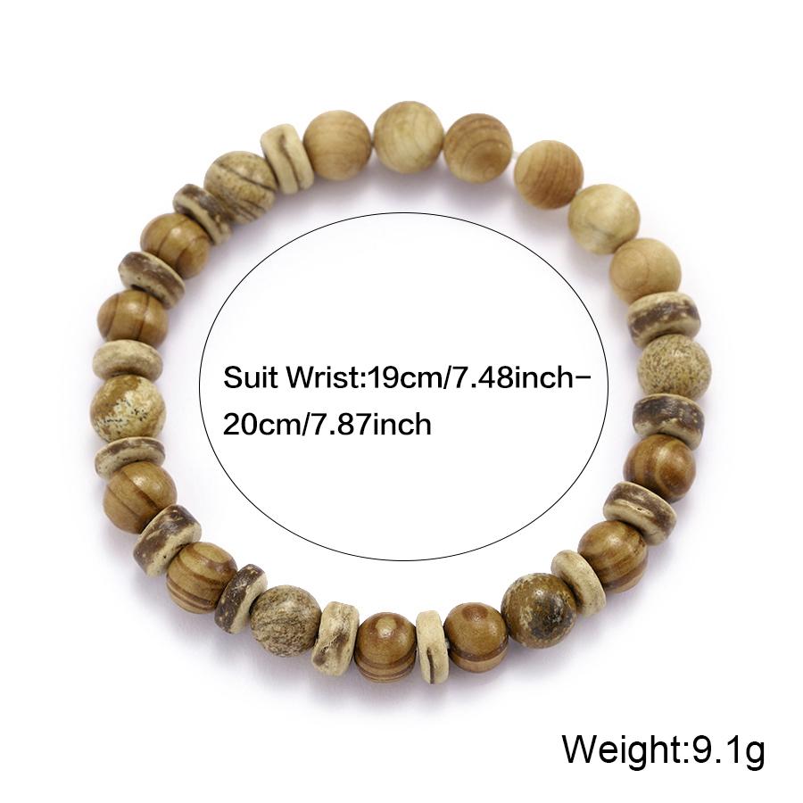New Handmade Natural Wood Strand Bracelet For Men Positive Energy Yoga Meditation Healing Braslet Leisure Versatile Accessories