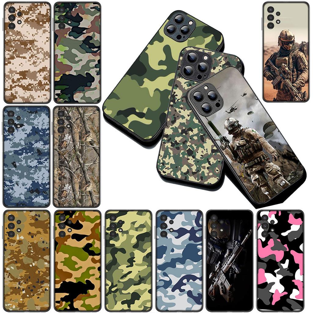Camo Military Army Camouflage Pattern Phone Case for Motorola Moto G86 G57 E14 E15 G14 G34 G67 G84 G24 A54 G15 Power E22 Cover
