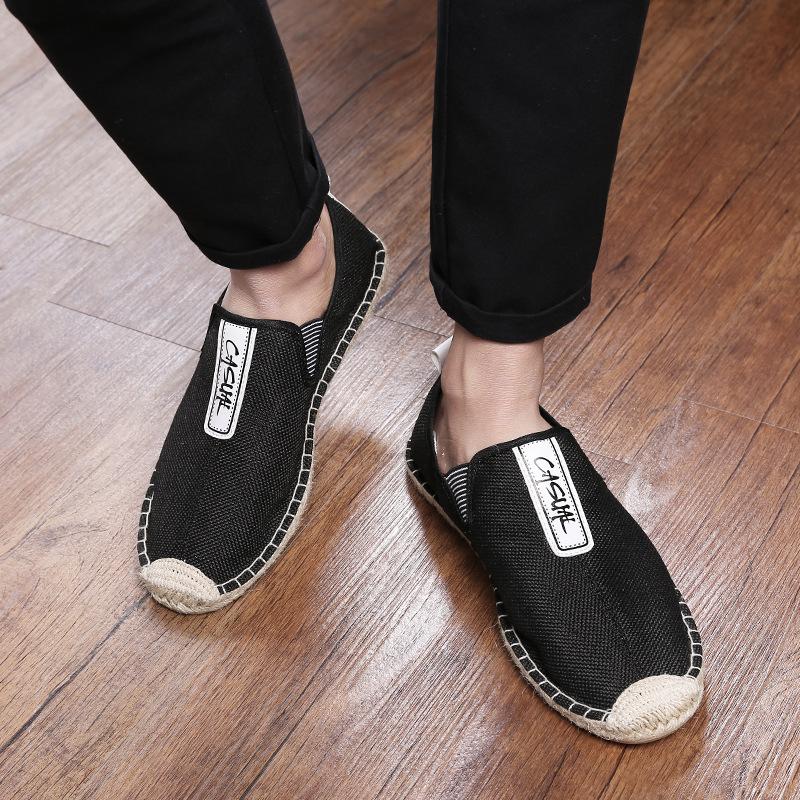 New linen canvas fisherman shoes Taoist shoes simple breathable spring and summer shoes