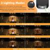 Solar Foldable Wall Lamp Auto-Dimming Zero Electricity Cost 3 Lighting Mode IP65 Waterproof Solar Light for Porch Garage Pathway