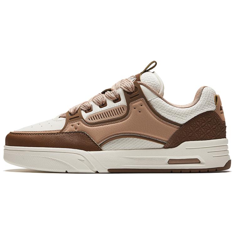 

New Anta AOJIE Anti-Slip Wear-Resistant Low-Top Skateboard Shoes Men s White Brown 112448040R-2 40.5