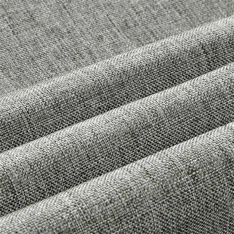 Linen-Look Shower Curtain - Pure Color Waterproof & No-Hole Bathroom Partition for Tub/Shower Easy Install Privacy Screen